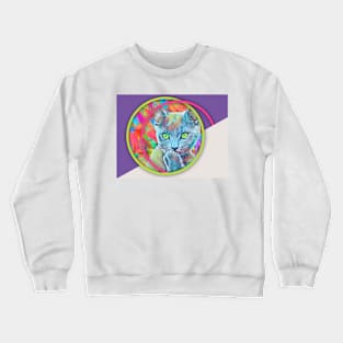 Cat in circle Crewneck Sweatshirt